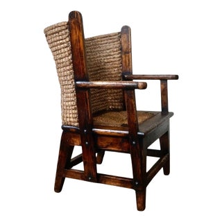 Antique Victorian Scottish Orkney Childs Chair For Sale