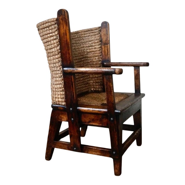 Antique Victorian Scottish Orkney Childs Chair For Sale