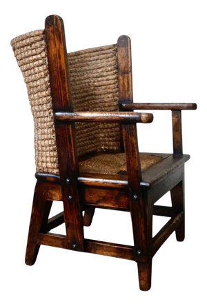 Antique Victorian Scottish Orkney Childs Chair