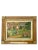 Antique French Chateau and Garden Landscape Painting Folk Art Frame Oil on Board For Sale - Image 10 of 15