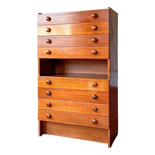 1960s Sannemans Møbelfabrik Stacking Dresser Drawers, 2 Pieces For Sale