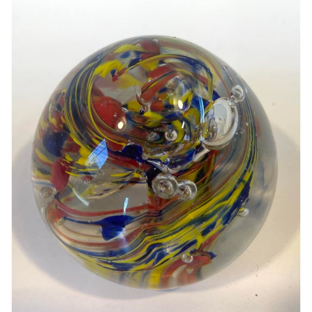Vintage Art Glass Paperweight For Sale In Dallas - Image 6 of 7