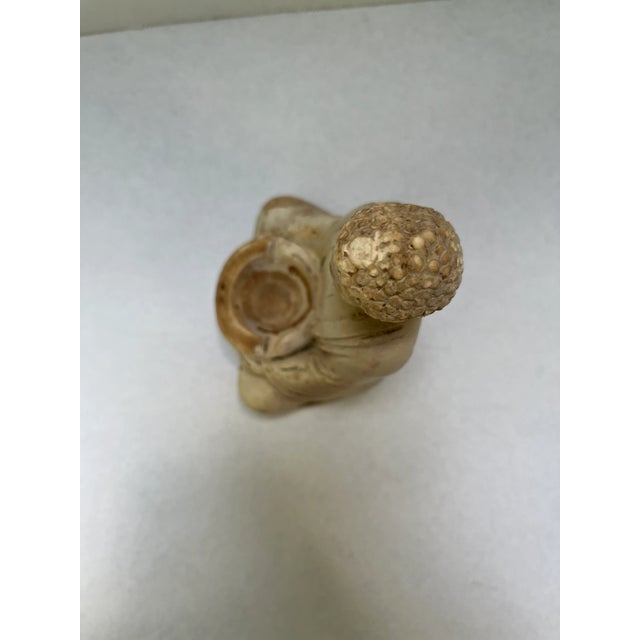 Antique Ceramic Buddha Figurine For Sale - Image 6 of 8