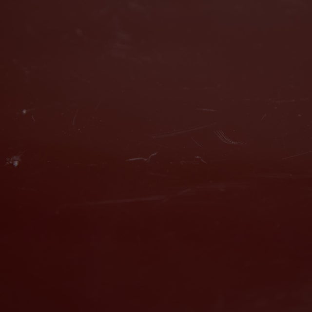 Round Bar & Serving Cart in Burgundy by Alberto Rosselli for Kartell, 1970s For Sale - Image 9 of 10