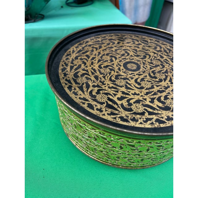 Vintage Brass Guildcraft New York Grandma Tin For Sale In Atlanta - Image 6 of 7
