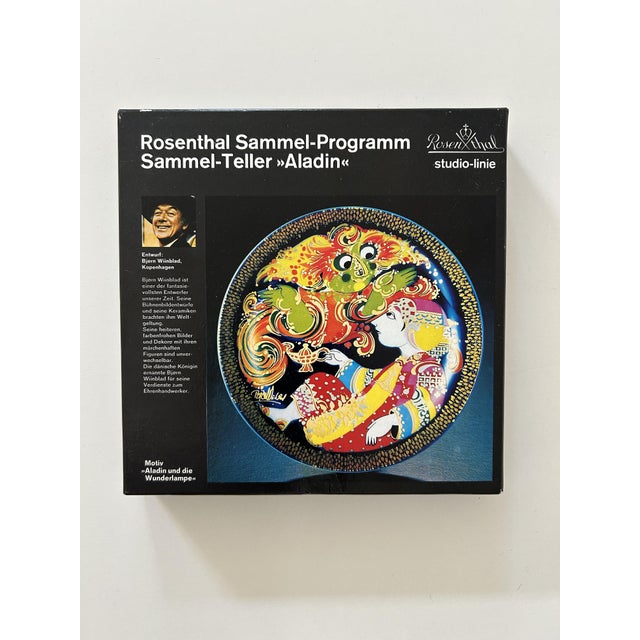 Aladdin Plate No. I by Bjørn Wiinblad for Rosenthal, 1970s For Sale - Image 3 of 6
