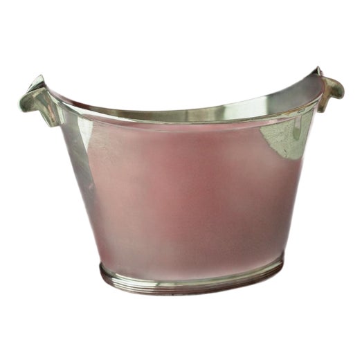 Vintage Silver-Plated Champagne Cooler, 1940s For Sale