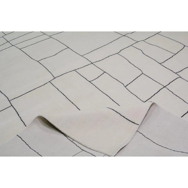 Moroccan Azilal Hand Knotted Wool Rug,8'1"X10' For Sale In New York - Image 6 of 6