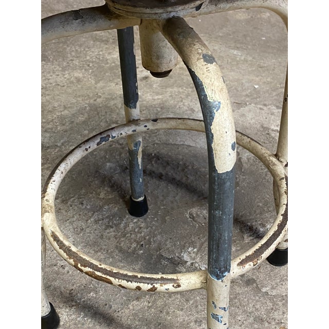Metal Industrial Adjustable Stool For Sale - Image 7 of 12