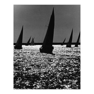 1970 Sailing at Dusk Photograph by Don Ware For Sale