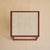Italian Red Lacquered Wood + Travertine Coffee Table, 1970s For Sale - Image 4 of 12