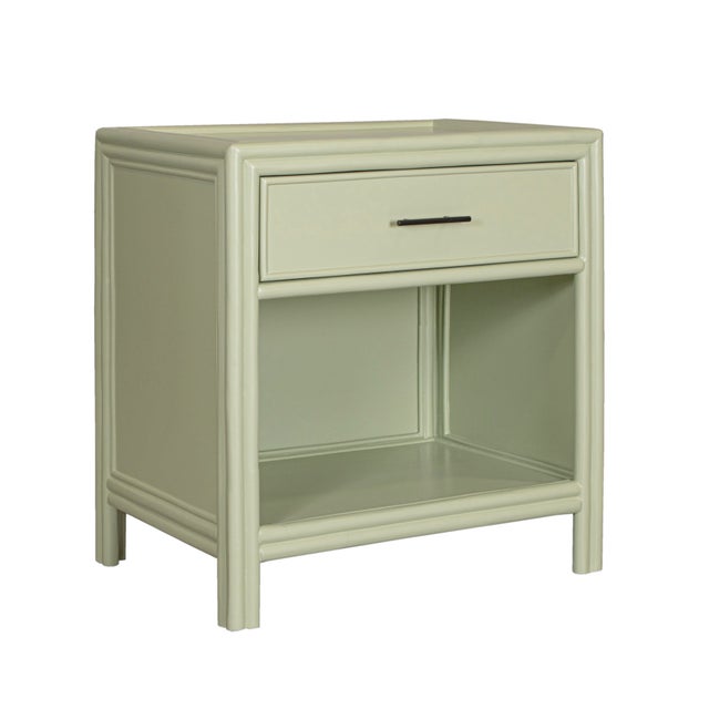 Capri End Table in Celery Green For Sale - Image 4 of 8