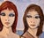 Charles Levier "Three Parisian Women by the Beach"1960s Oil Painting For Sale - Image 11 of 14