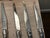 Mid-Century Modern 1970s Attributed to Jean Dubost Laguiole Steak Knives Set of 6 For Sale - Image 3 of 9