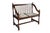 Farmhouse Vintage American Country Farmhouse Mahogany Settee Bench Needlepoint Seat For Sale - Image 3 of 17