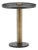Jaxon Brass & Black Side Table For Sale