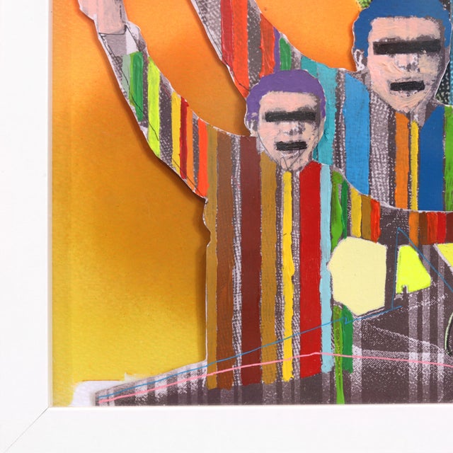 Ciao Mamma 2 - Original Abstract Figurative Color Drenched Mixed Media Artwork by Fabio Coruzzi For Sale In Los Angeles - Image 6 of 9