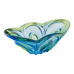 Vintage Display Bowl, German, Art Glass, Fruit Serving Dish, Kitchen, Vase, 1970