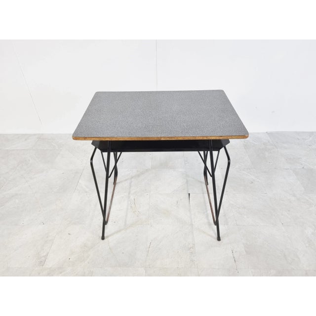 Industrial Mid-Century Desk by Willy Van Der Meeren for Tubax, 1950s For Sale - Image 3 of 11