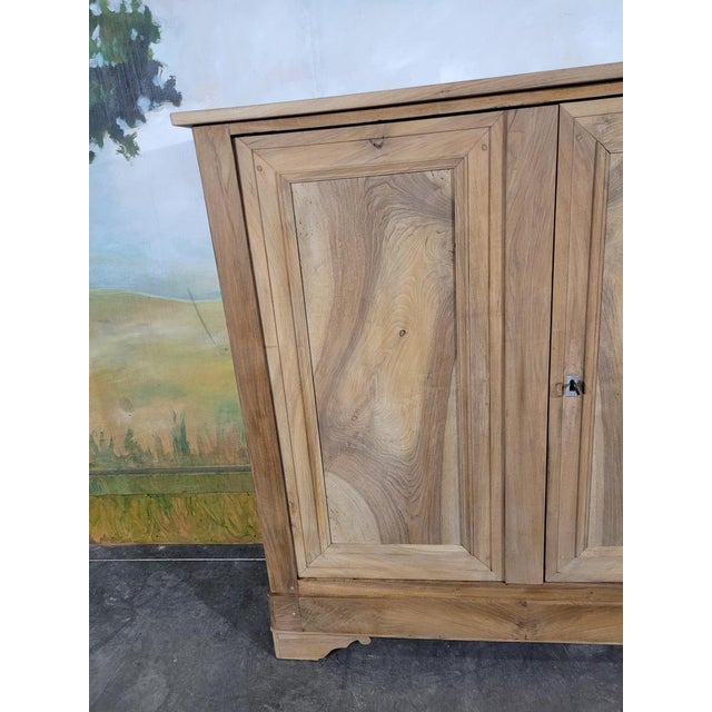 Small Louis Philippe Walnut Armoire For Sale - Image 6 of 12