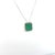 Natural Emerald Diamond Necklace 18" 14k White Gold 2.64 TCW Certified For Sale In New York - Image 6 of 12