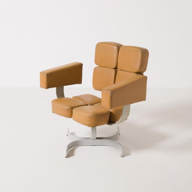 Vintage Brutalist Swivel Chair, 1970s For Sale - Image 13 of 13