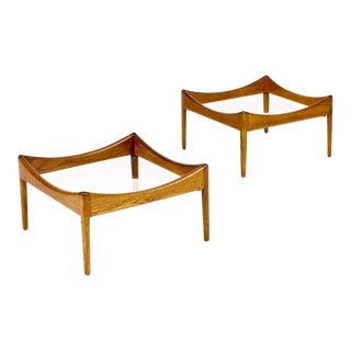 1960s Vintage Kristian Vedel for Soren Willadsen Danish Modern Modus Coffee Tables - A Pair For Sale