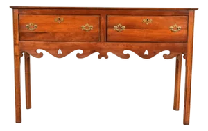 Baker Furniture Style Georgian Carved English Yew Wood Sideboard Credenza