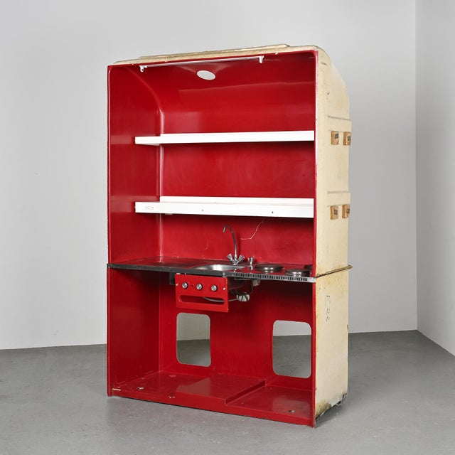 Charlotte Perriand Vintage French Kitchen Block by Charlotte Perriand for Les Arcs, 1970s For Sale - Image 4 of 10