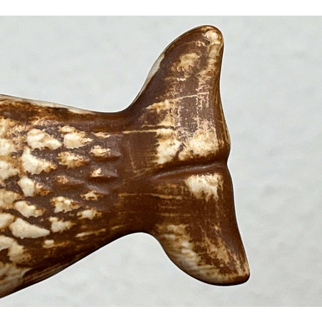 Mid-Century Modern Danish Studio Pottery Decorative Fish Hanger by Haico Nitzsche for Søholm, 1960s For Sale - Image 14 of 18