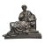 19th Century Antique Victorian Neoclassical Bronze Statue Sculpture of Philosopher Home Decor For Sale