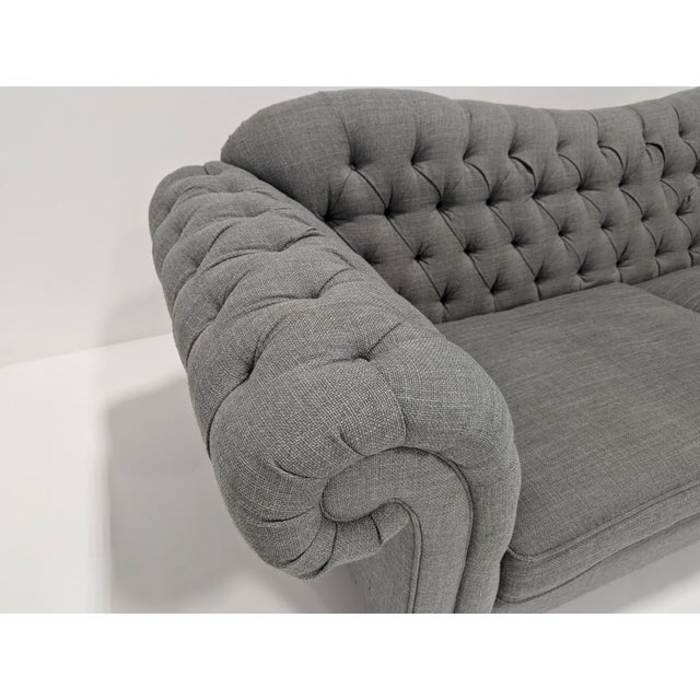 Large Vintage Chesterfield Sofa For Sale - Image 6 of 15