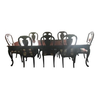 American Drew Dining Room Table & Chairs Set For Sale