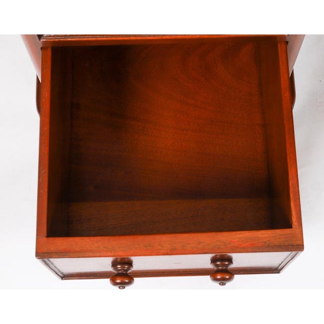 Vintage Flame Mahogany Twin Pedestal Desk For Sale - Image 18 of 18