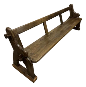 Antique English Oak Pew Bench