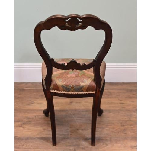 Victorian Balloon Back Salon Chairs, Set of 2 For Sale - Image 5 of 6