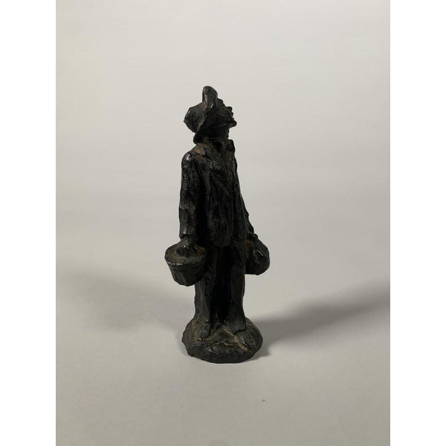 Honoré Daumier (1808-1879) The Provincial in Paris (1855) Bronze Sculpture, 19th Century For Sale - Image 4 of 10