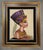 Rosemary Pipkin Jackson (American 20th Century), Nefertiti, Needlework panel, Framed., Signed and numbered. Measures 21"...