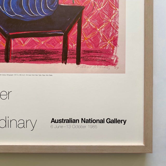 David Hockney Vintage 1985 Pop Art Lithograph Print Framed Exhibition Poster " Amaryllis in Vase " 1984 For Sale - Image 17 of 18