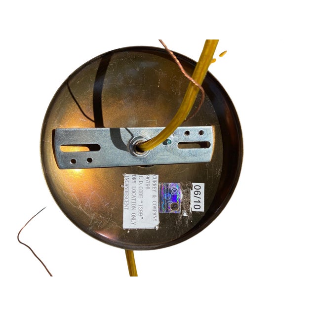 Metal Currey & Company 4-Light Chandelier For Sale - Image 7 of 8