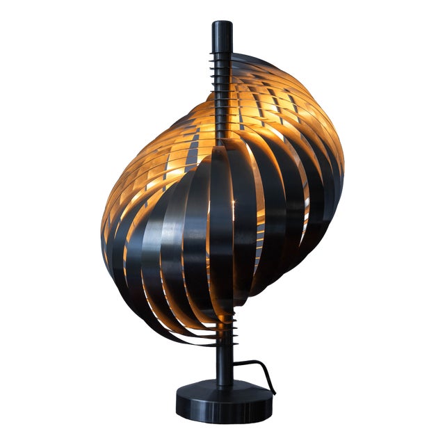 Vintage Spiral Table Lamp by Henri Mathieu, 1990s For Sale