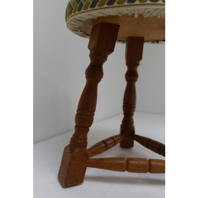 Mid-Century Danish Oak Tripod Stool, 1950s For Sale - Image 17 of 18