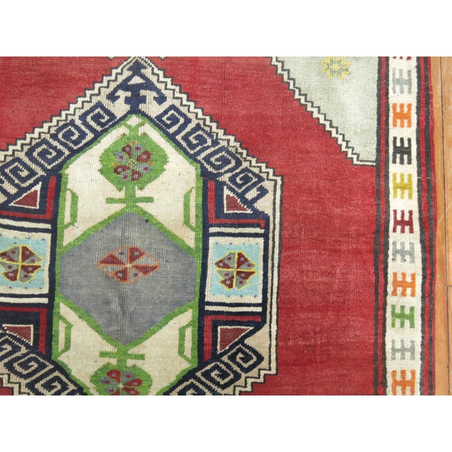 Mid 20th Century Vintage Zabihi Collection Turkish Karapinar Rug - 4'6" x 6'4" For Sale - Image 5 of 7