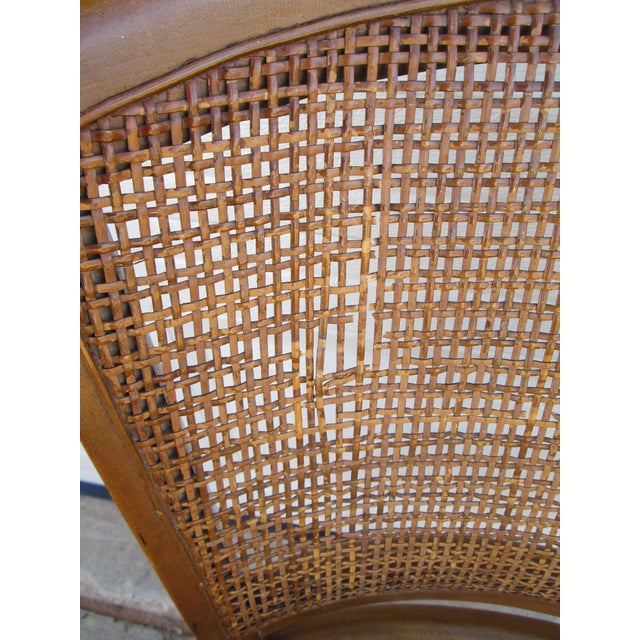 Mid 20th Century American of Martinsville Barrel Back Cane Arm Chair For Sale - Image 16 of 16