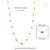 18k Yellow Gold 4.73 Carat Natural Multi-Color Sapphire Bezel Station Necklace For Sale - Image 9 of 13