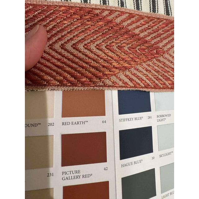 Lee Industries 8621-00 French Ticking Ottoman- Set of 2 For Sale - Image 11 of 12