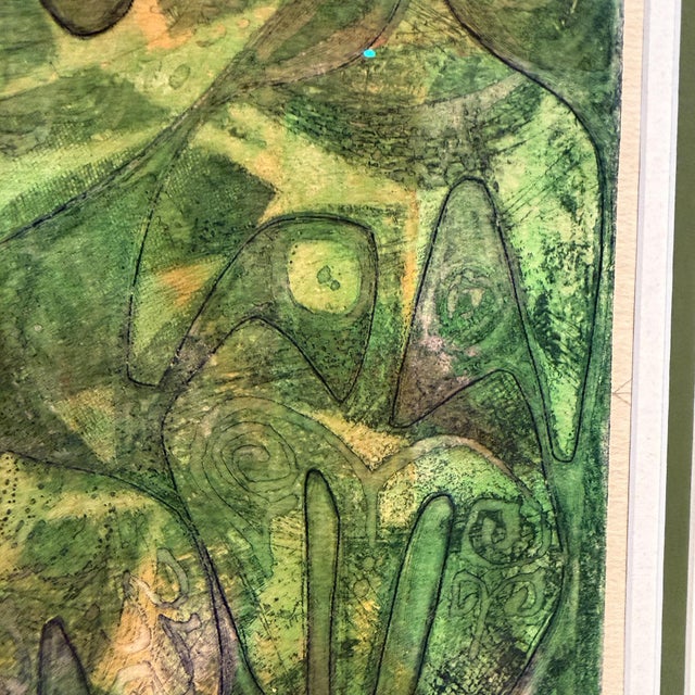 Original Abstract Etching Titled & Signed in Pencil Mid-Century Modern For Sale - Image 10 of 14