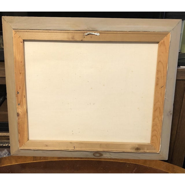 1970s Late 20th Century Large Framed Coastal Seascape Oil Painting by H. Wurtz For Sale - Image 5 of 7
