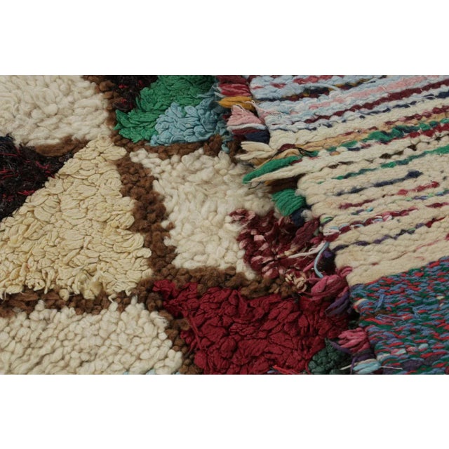 Textile 1950s Azilal Moroccan Rug With Polychromatic Patterns by Rug & Kilim For Sale - Image 7 of 7