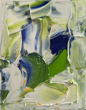 W1, Wave 1, Oil Painting on Canvas, 2024